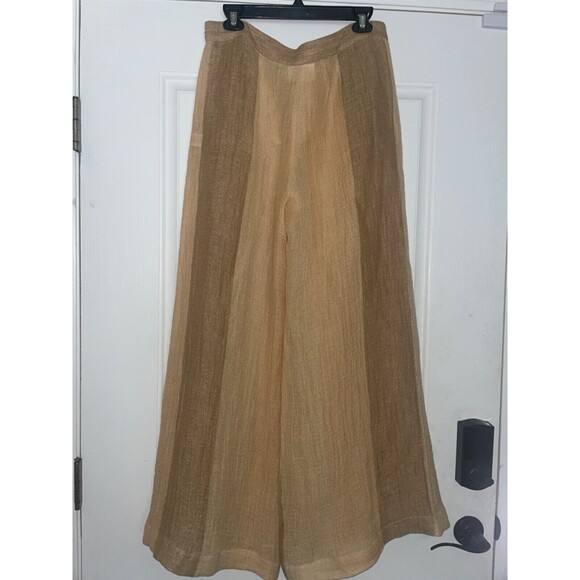 Lisa Marie Fernandez Wide Leg Gauze Linen Blend Pants size 3/M NWT - Picture 10 of 14